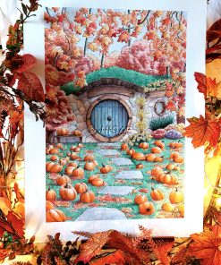 La Comté en automne – AQUARELLE ORIGINALE