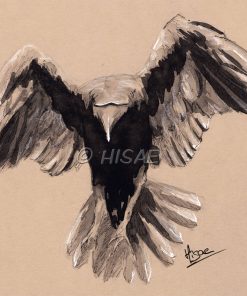 Alternative view of Le corbeau – ENCRE ORIGINALE